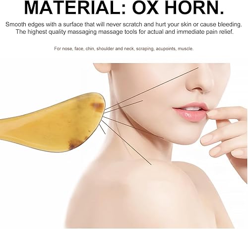 Miniatura 4 de Beaupretty Herramienta de masaje de raspado facial Uso para ojos de spa Espalda Piernas Brazos Cuello