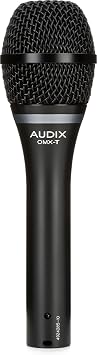 AUDIX OMX-T Dynamic Hypercardioid Vocal Microphone - Black - Wide Frequency Range, Perfect for Loud Stage Environments