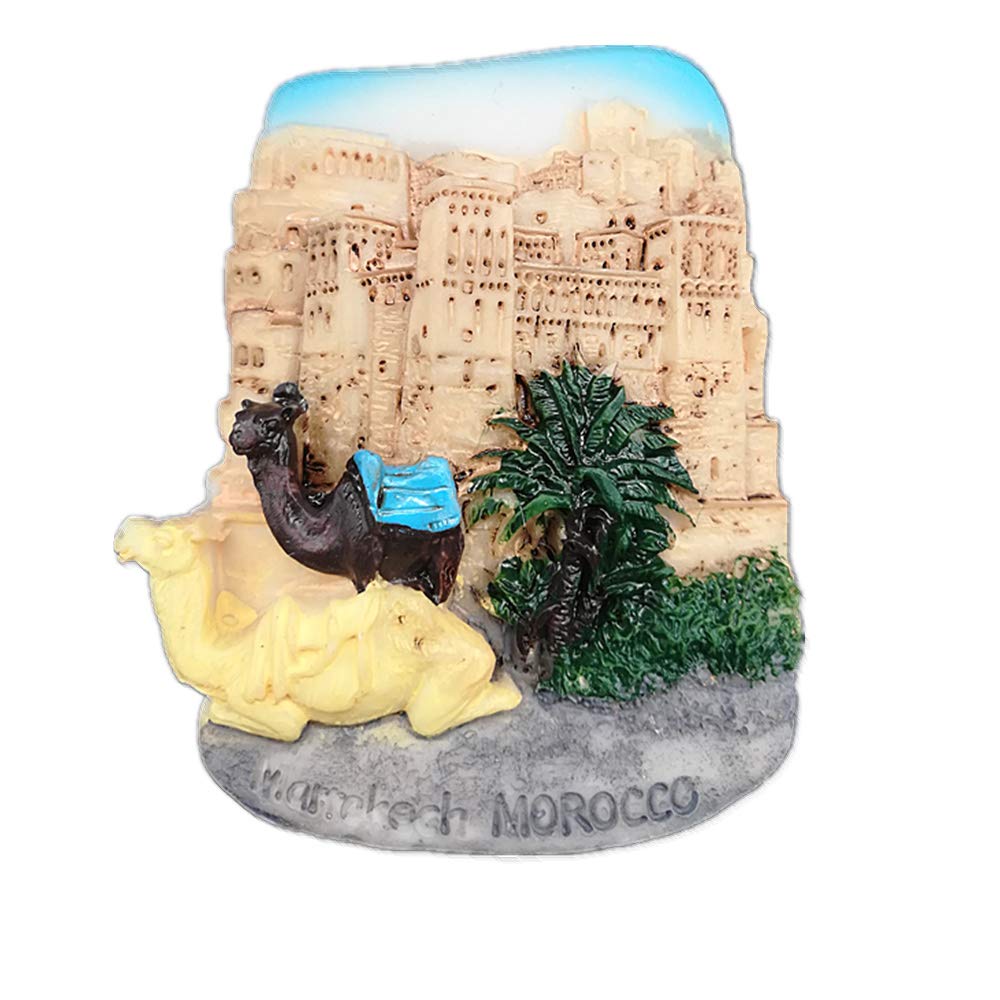 Muyu Magnet Souvenir 3D Marrakech Morocco fridge ,Home & kitchen decoration polyresin craft,Marrakech Morocco refrigerator sticker