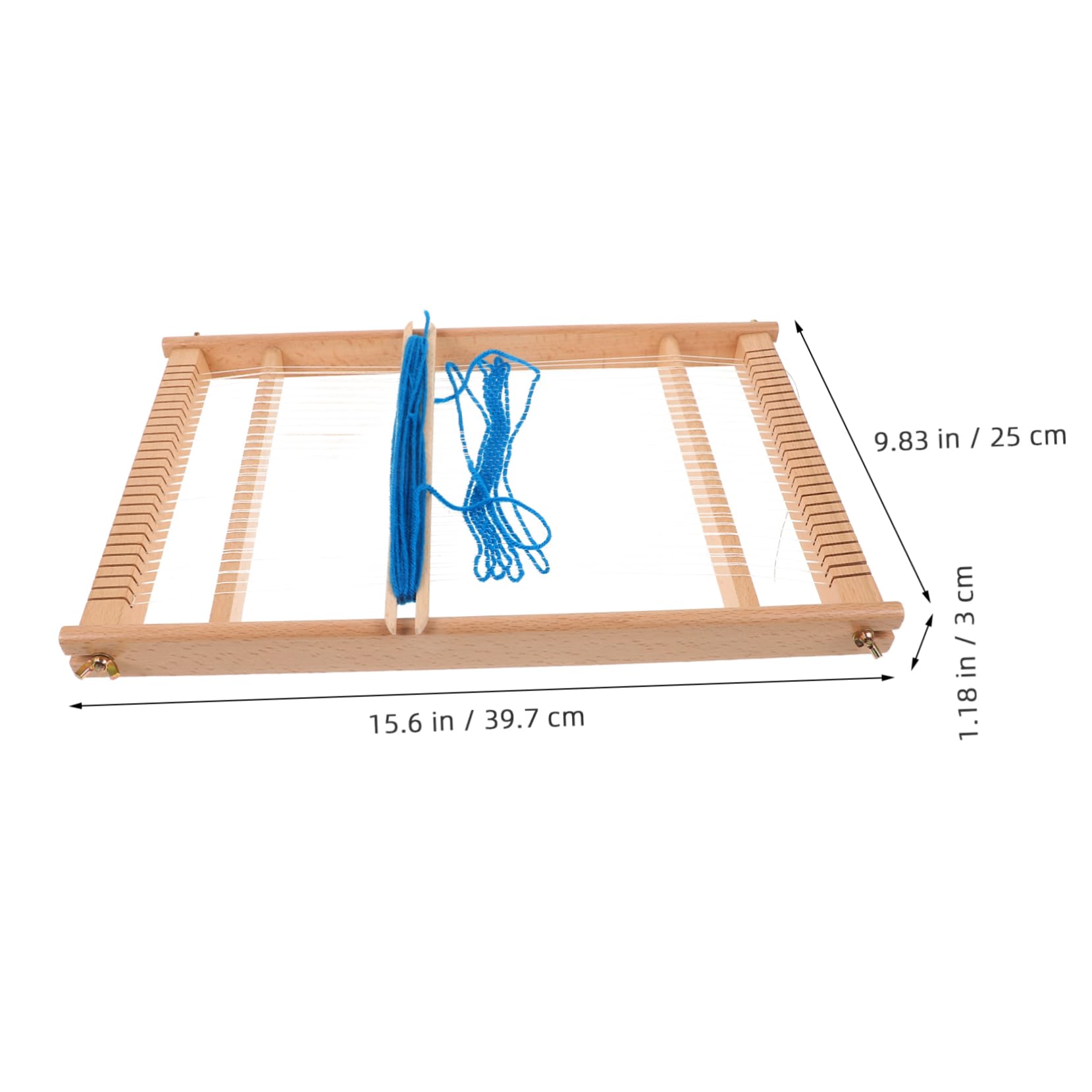LIFKOME Telar de Madera Pequeño Manual Marco Creativo para Tejer Juguete Didáctico para Principiantes y Fomenta Habilidades Manuales y Creatividad Manualidades