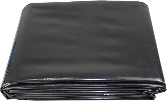 Pond Liner 1x5m 3x7m 6x6m 8x8m Pond Lining Made of HDPE for Waterfall Membrane Drains Film Fish/Plant Friendly 8mil/0.2mm ThicknessSize1x7m/3x23ft