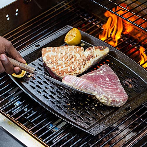 Lodge L15Rcgt 15"X12" Cast Iron Grill Topper, Black #TOP6