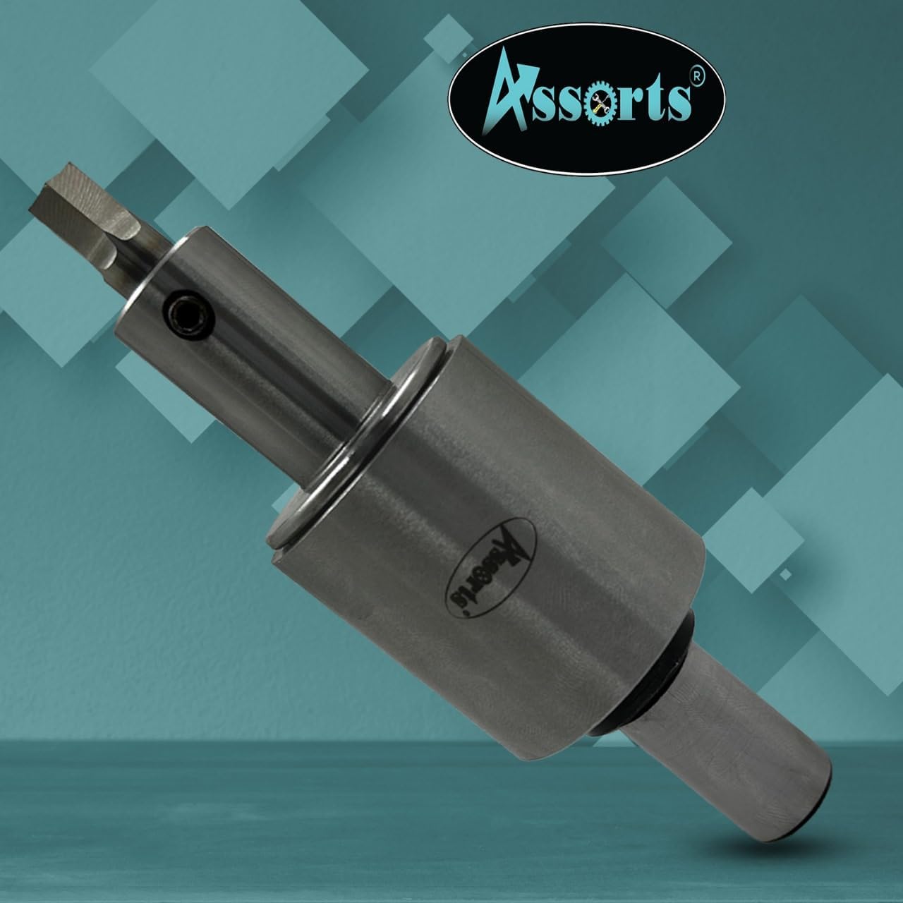 ASSORTS Precision Rotary Broach with 3/4" (19.05 mm) Shank & 7-Piece HSS Hex Punch Set – Ideal for CNC, Lathe, Milling & Drilling Machines