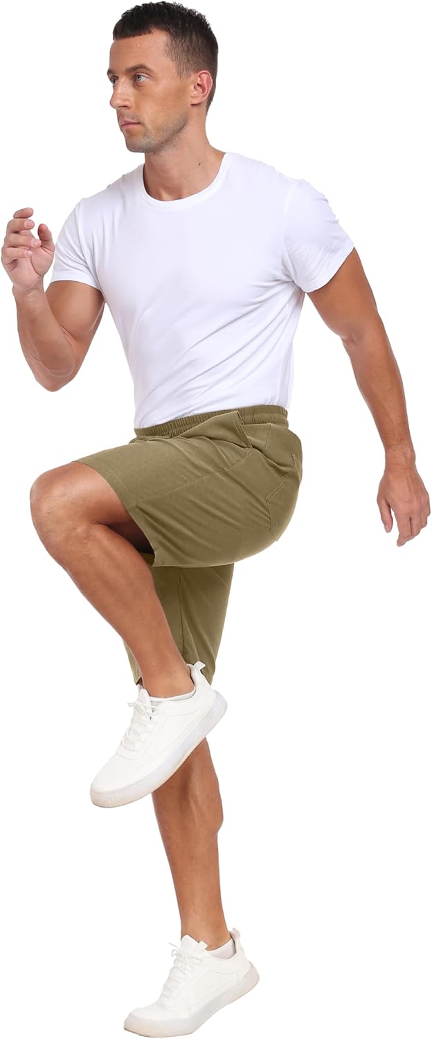 Sailwind Men's Casual Summer Beach Shorts Classic Fit Dress Stretch Waist Shorts with Pockets - Image 4