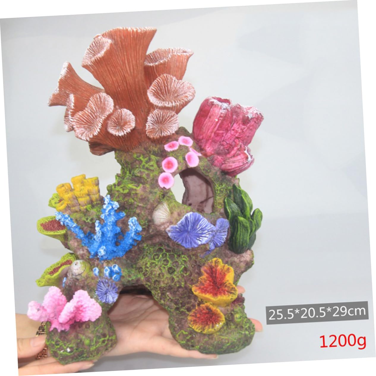 BESPORTBLE Adorno de Coral de Imitación para Acuario Paisaje de Falso Decoración de Pecera Material Seguro para Agua y de Limpiar 1 Pieza