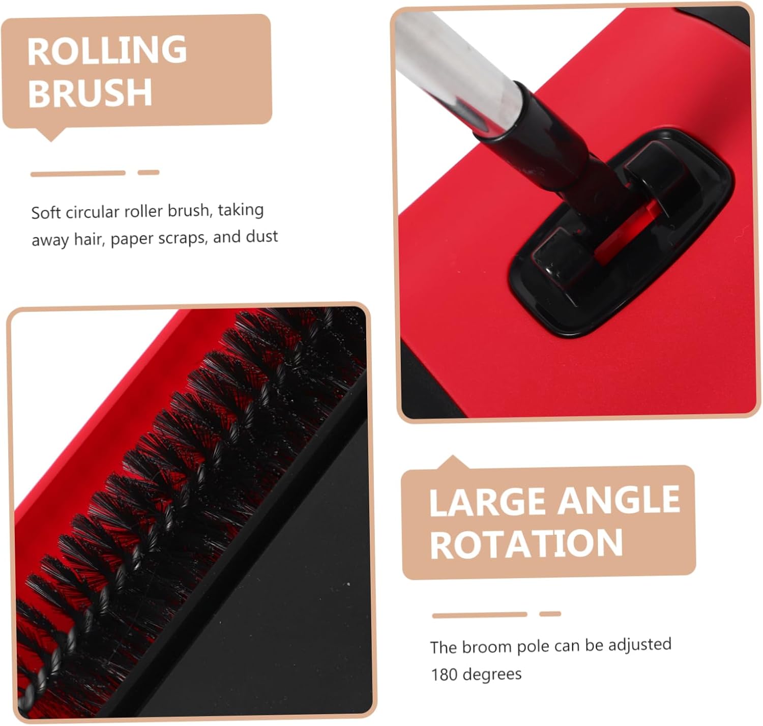Handheld Vacuum Cleaner Multi-Purpose Cleaner Push Sweeper for Carpets Wet Dry Vacuum Lightweight