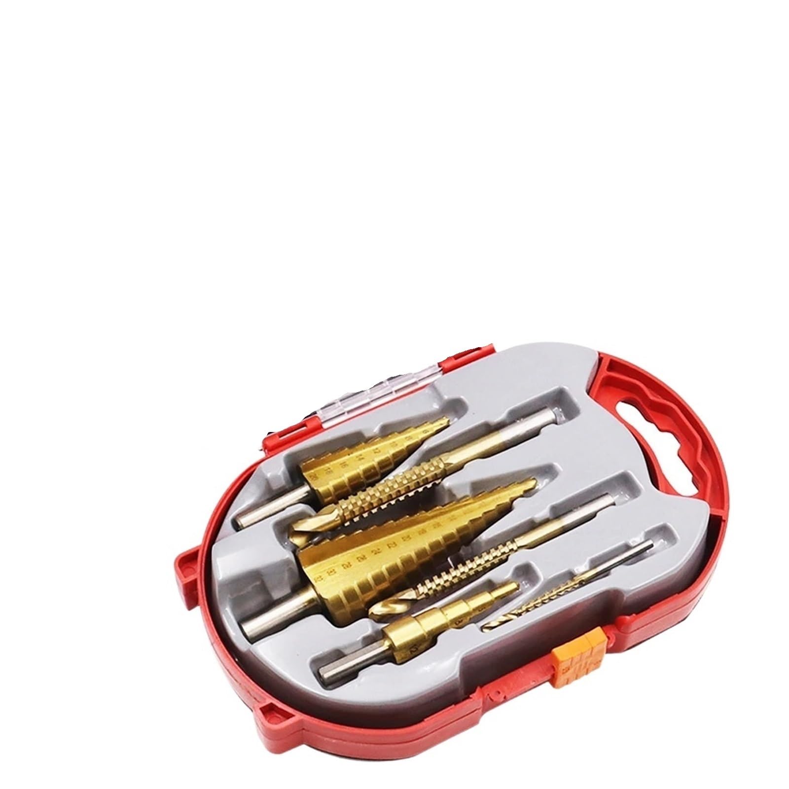 Broca escalonada ranurada en espiral, 6PCS 4 32mm 8mm Broca escalonada Juego de brocas for sierra