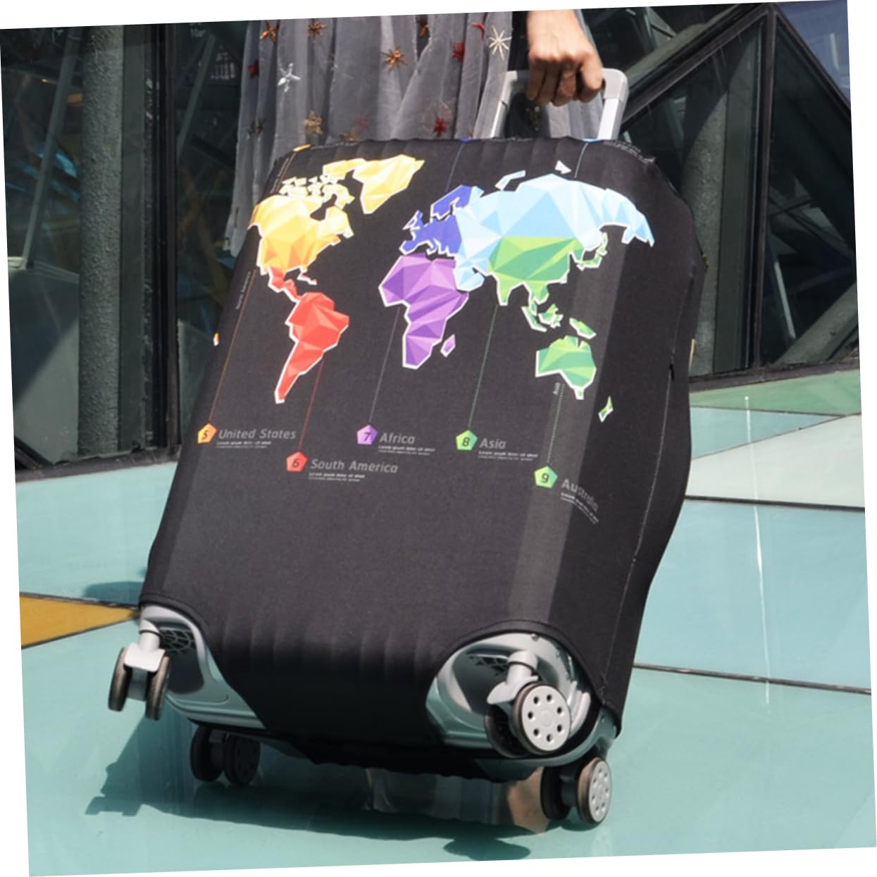Funda Protectora para Maleta de Viaje Talla S de Poliéster y Spandex