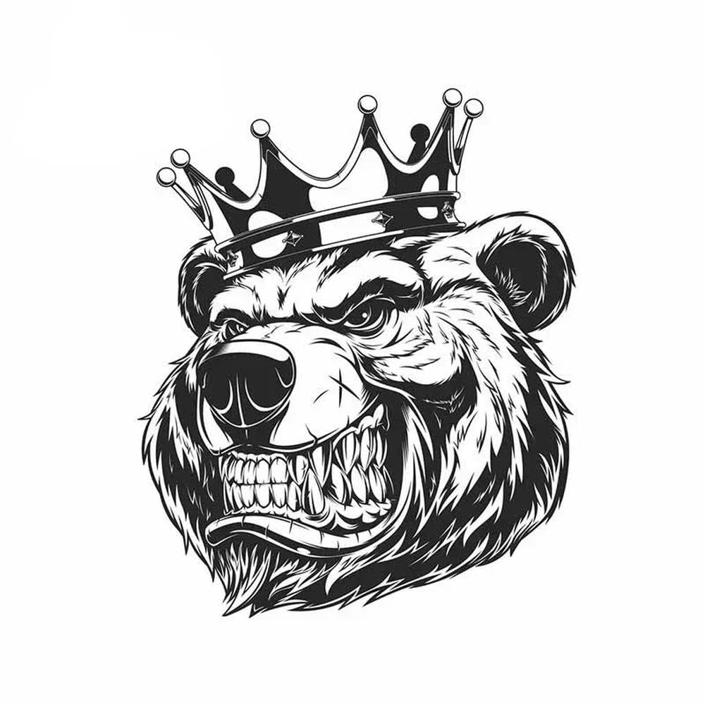 Big Bear Car Bumper Window Sticker Scratch Repair Decal Vinyl 13cm(C,13cm)