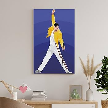 Amazon.co.jp: フレディマーキュリー音楽壁の絵ポスター 印刷 ポスター