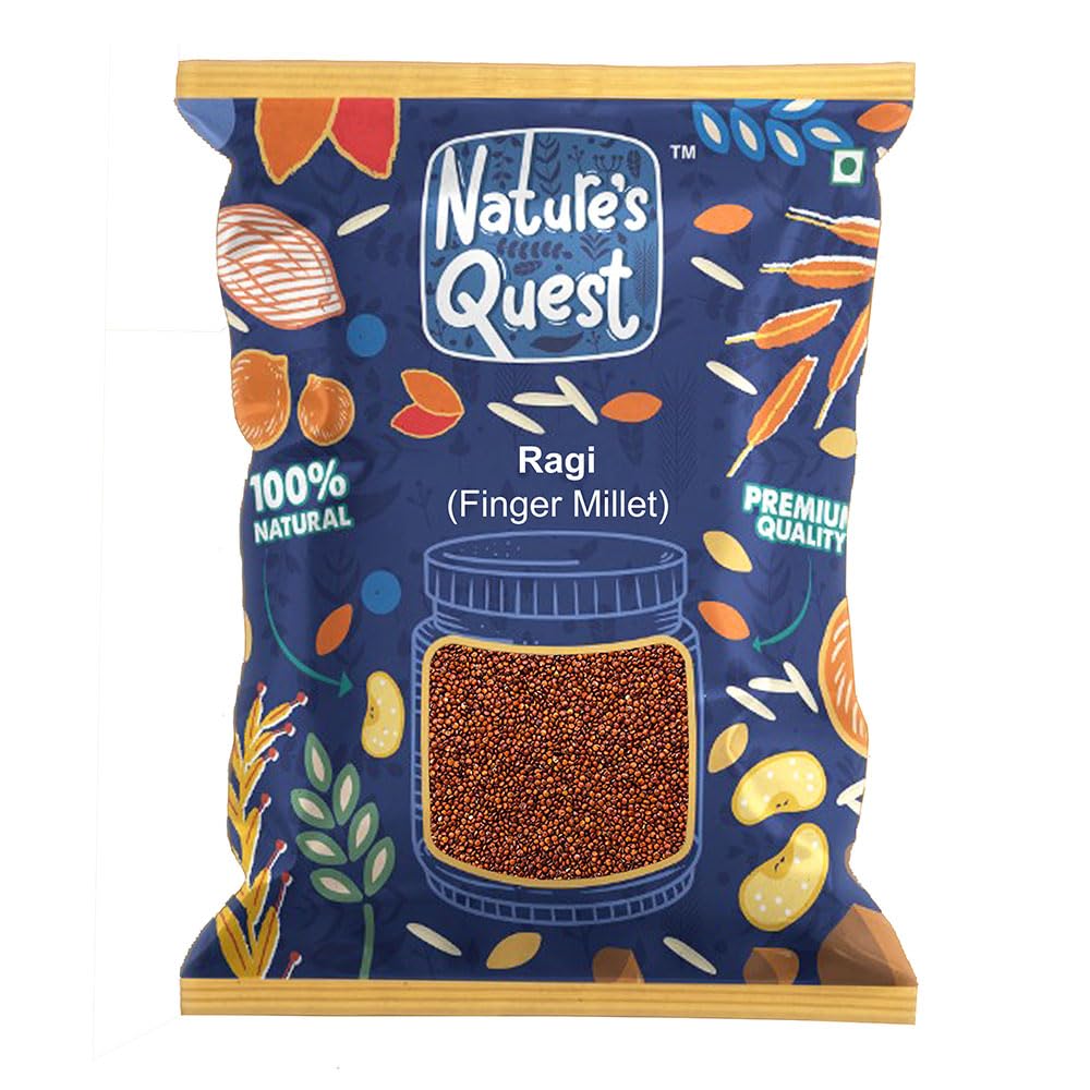 Natures Quest Ragi 1.8 KG | Finger Millet | Ragulu | Ragi | Nachni |Ragi Millet | Kezhvaraghu | Kelvaragu | Keppai | Marwa | Mandika | Nagli Chemical Free & Pesticides Free | Gluten-free 1.8 KG (B0CH3QD35Q) Amazon Price History, Amazon Price Tracker