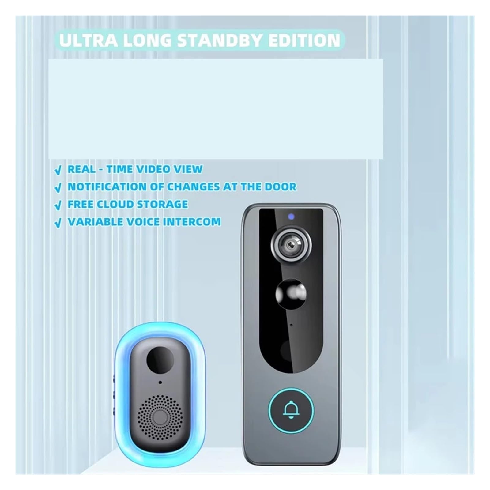 Caméra de Sonnette vidéo WiFi sans Fil