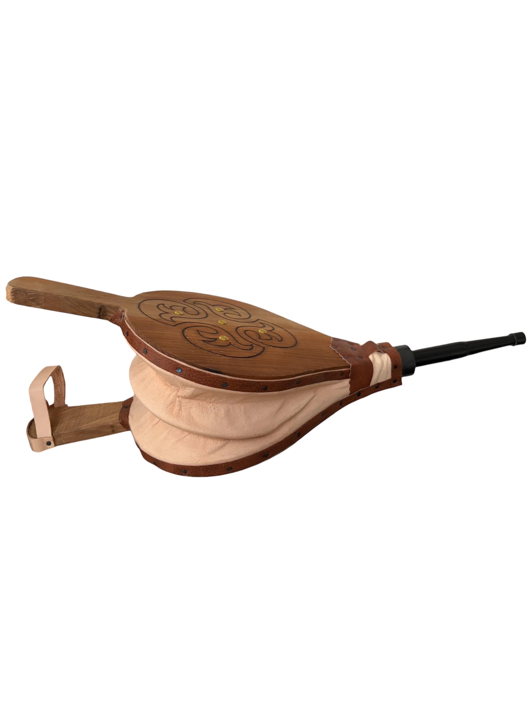 Todo Cultivo Soffietto per camino o barbecue in legno e pelle 52 cm.