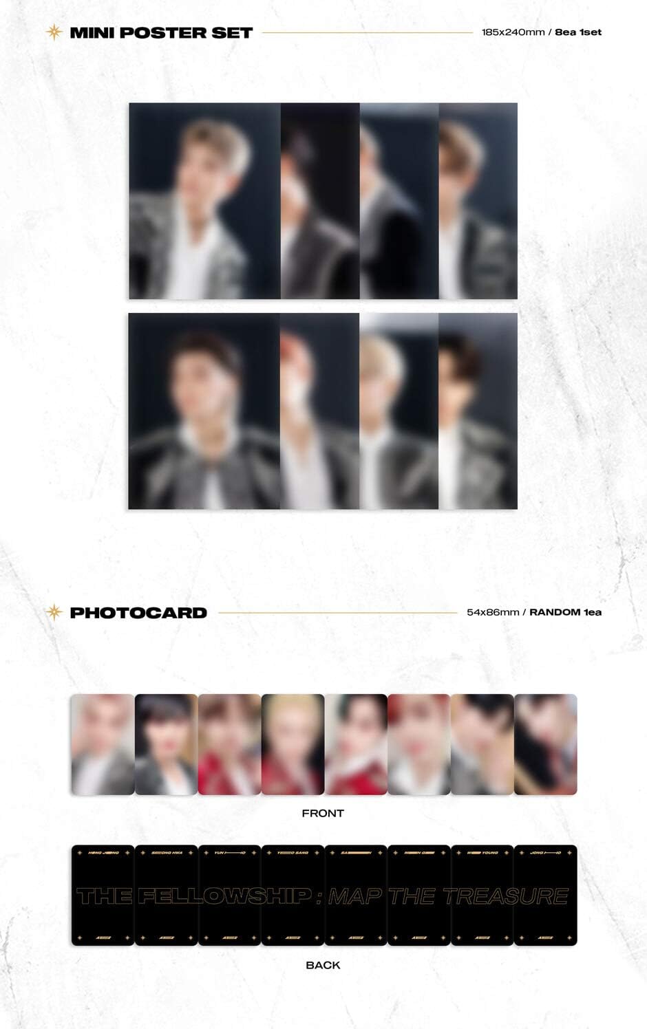 Buy 1 get 1 KQ Entertainment ATEEZ - ATEEZ World Tour The Fellowship : MAP The Treasure Seoul DVD+Extra Photocards Set