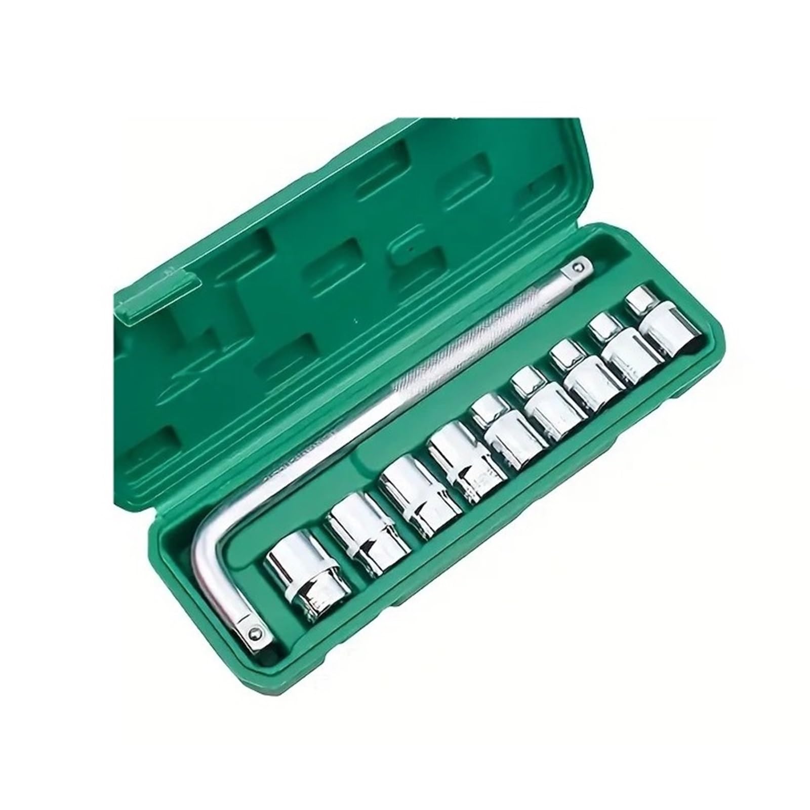 Khfgdhg 10 Pcs Car Repair Tool Kit 46/53 Piece/Set Socket Set Car Repair Tool Ratchet Torque Wrench Combo Auto Repairing Tool Set(10 Pcs)