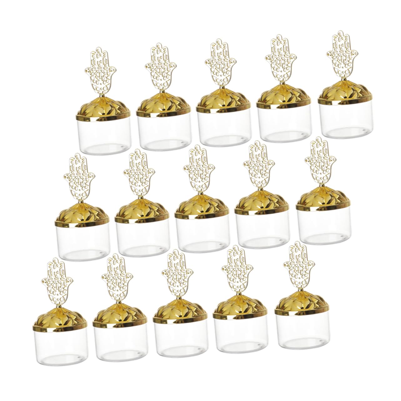 SAFIGLE 24piezas Caja de Dulces para Fiestas de Plástico Transparente con Tapa Cajas Pequeñas para Galletas Decoración para Bodas para Guardar Dulces de Despedida de Soltera