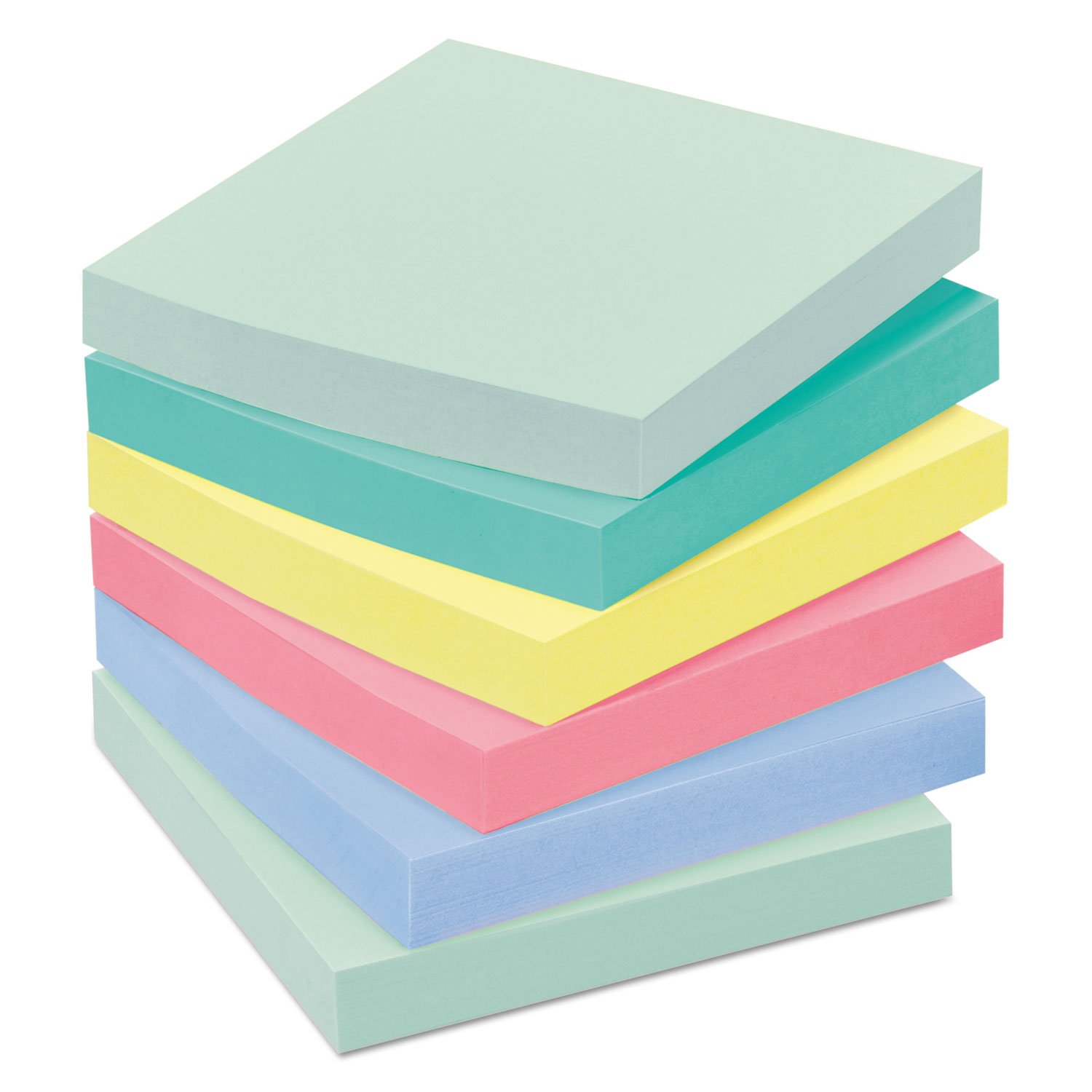 mmm654ast – Post-it Original Pads in Pastell Farben