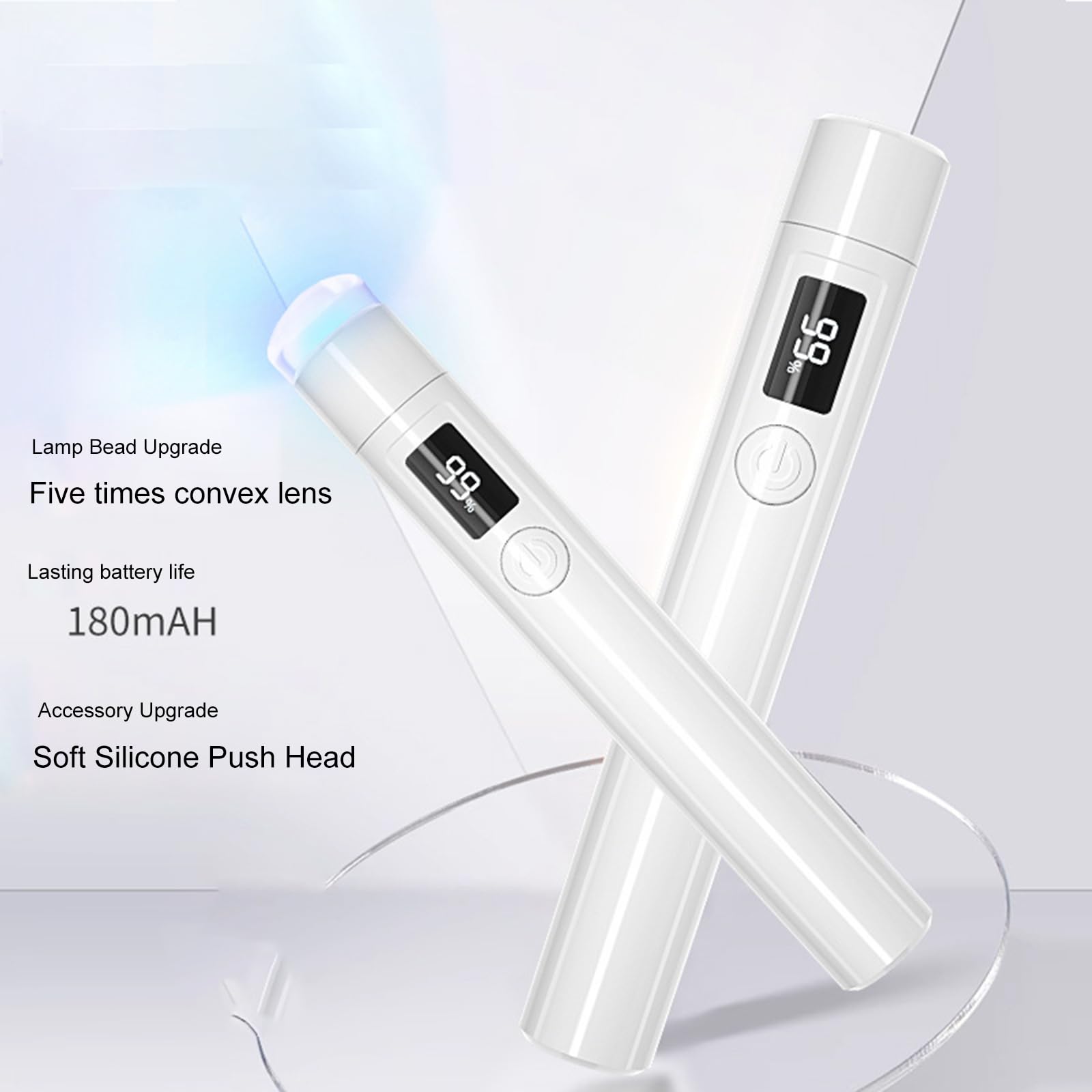 Layhou Handheld Manicure Lamp Fast Drying Portable Baking Lamp LED Screen Display 45s/60s Two-speed Timing