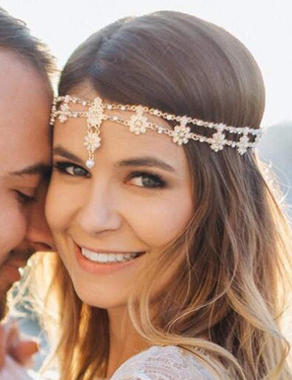 Buy Chargances Women Head Chain Bridal 