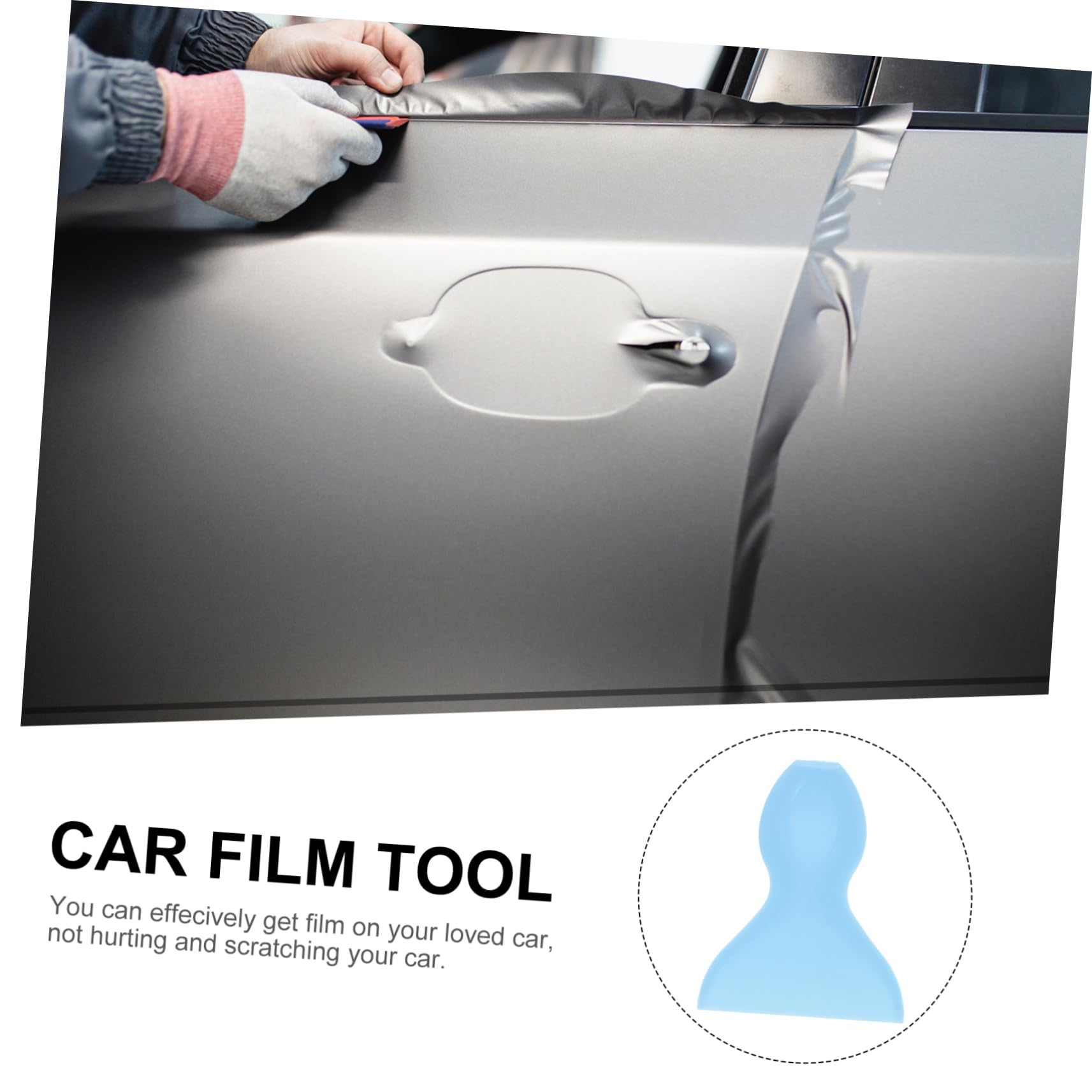 HOLIDYOYO 4pcs Vinyl Squeegee Durable Plastic Scraper for Windows Decals Lightweight Portable Tool for Easy Film Application Water Removal