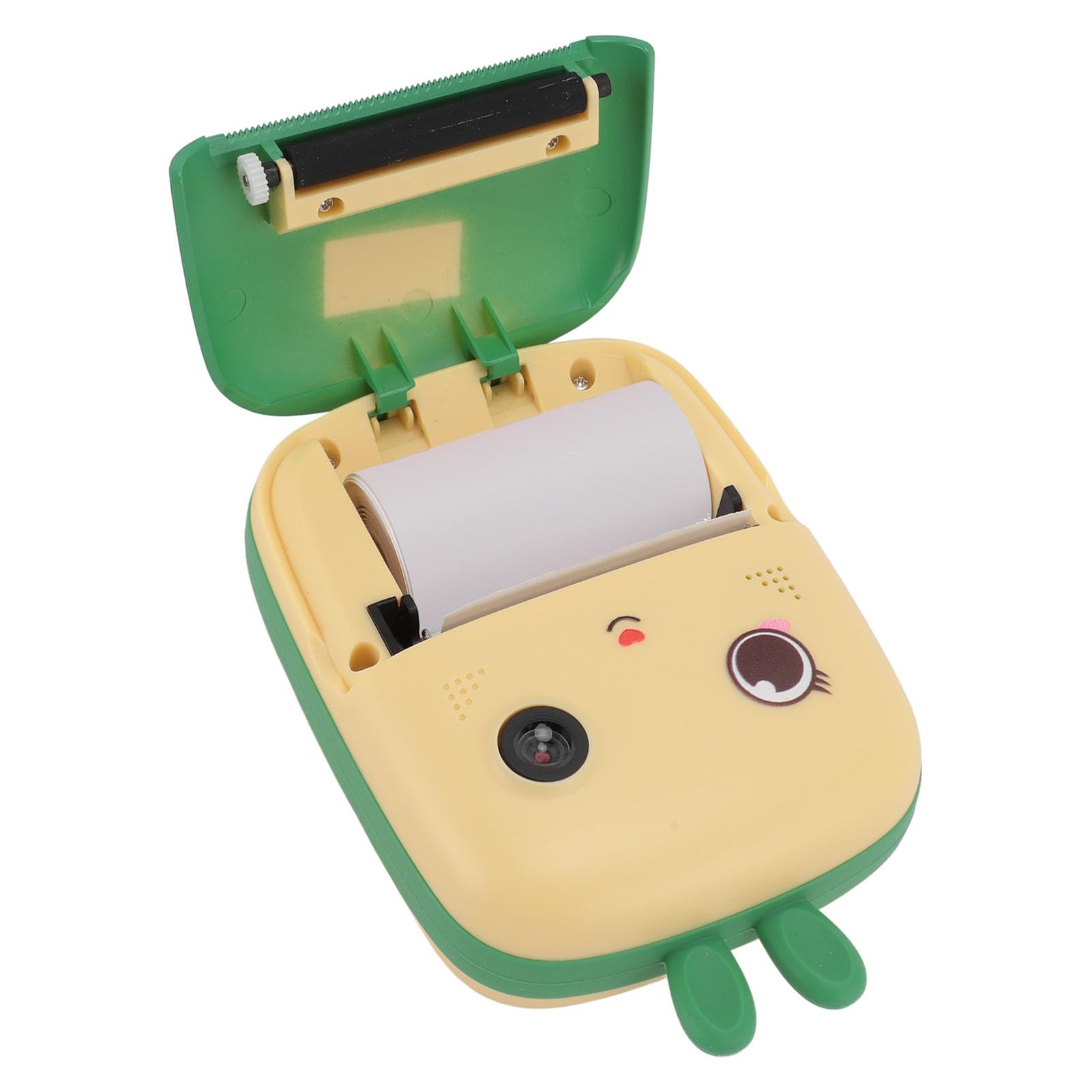 CHICIRIS Simpatica Fotocamera con Stampa Video 1080P e Stampa in Scala di Grigi, Perfetta per il Gioco Creativo dei Bambini da 2,4 Pollici (YELLOW)
