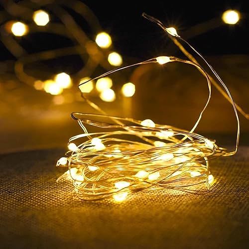 Miniatura 3 de Fantasee Luces de Cadena de Alambre de Cobre USB Alimentadas Luces de Hadas LED 8 Modos con Temporizador Control Remoto para Hogar Dormitorio Fiesta