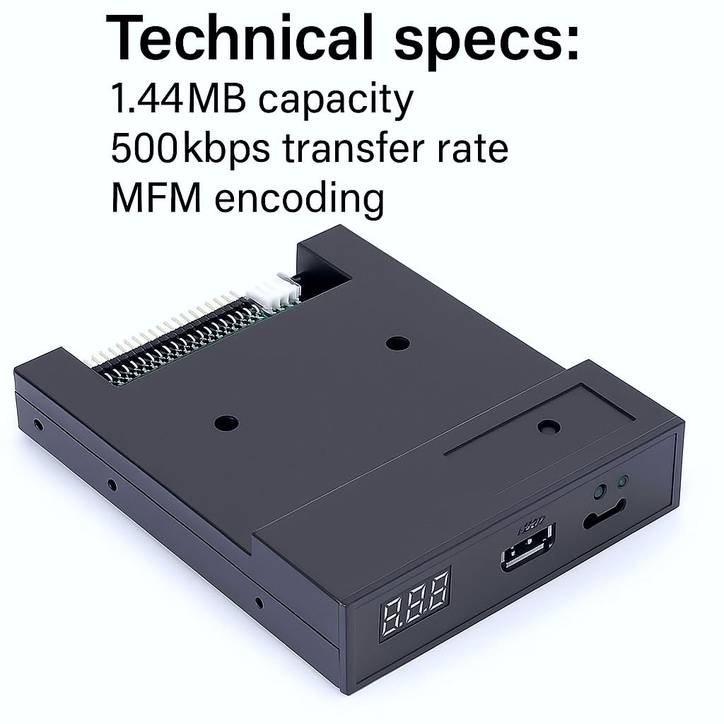 Unidad de disco Floppy-3.5 "1000 Unidad de disquete a simulación de emulador USB para teclado musical