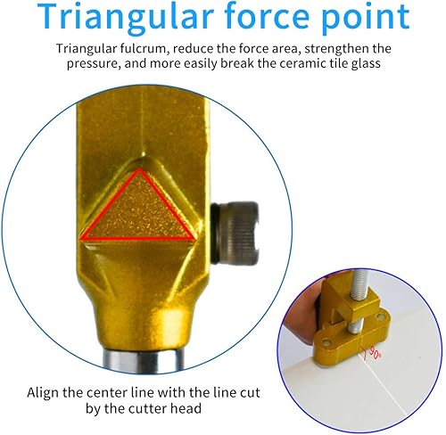 Miniatura 5 de Kit de herramientas de corte de vidrio 2 en 1, alicates de rotura y cortador de vidrio, cuchillo de vidrio portátil de mano de tungsteno para