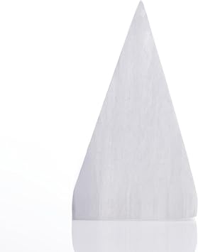Selenite Crystal Pyramid 2.25" Healing Crystal for Energy Cleansing, Meditation, Reiki, Protection, Crown Chakra, Home Decor, Spiritual Tools & Gifts, Metaphysical Crystals for Peace & Clarity