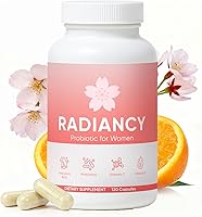 Vista 1 de Radiancy Probiótico para Mujeres Salud Vaginal - Sequedad Vaginal y Equilibrio de pH con Cepas de Lactobacillus, Extracto de Flor de Cerezo, Ácido