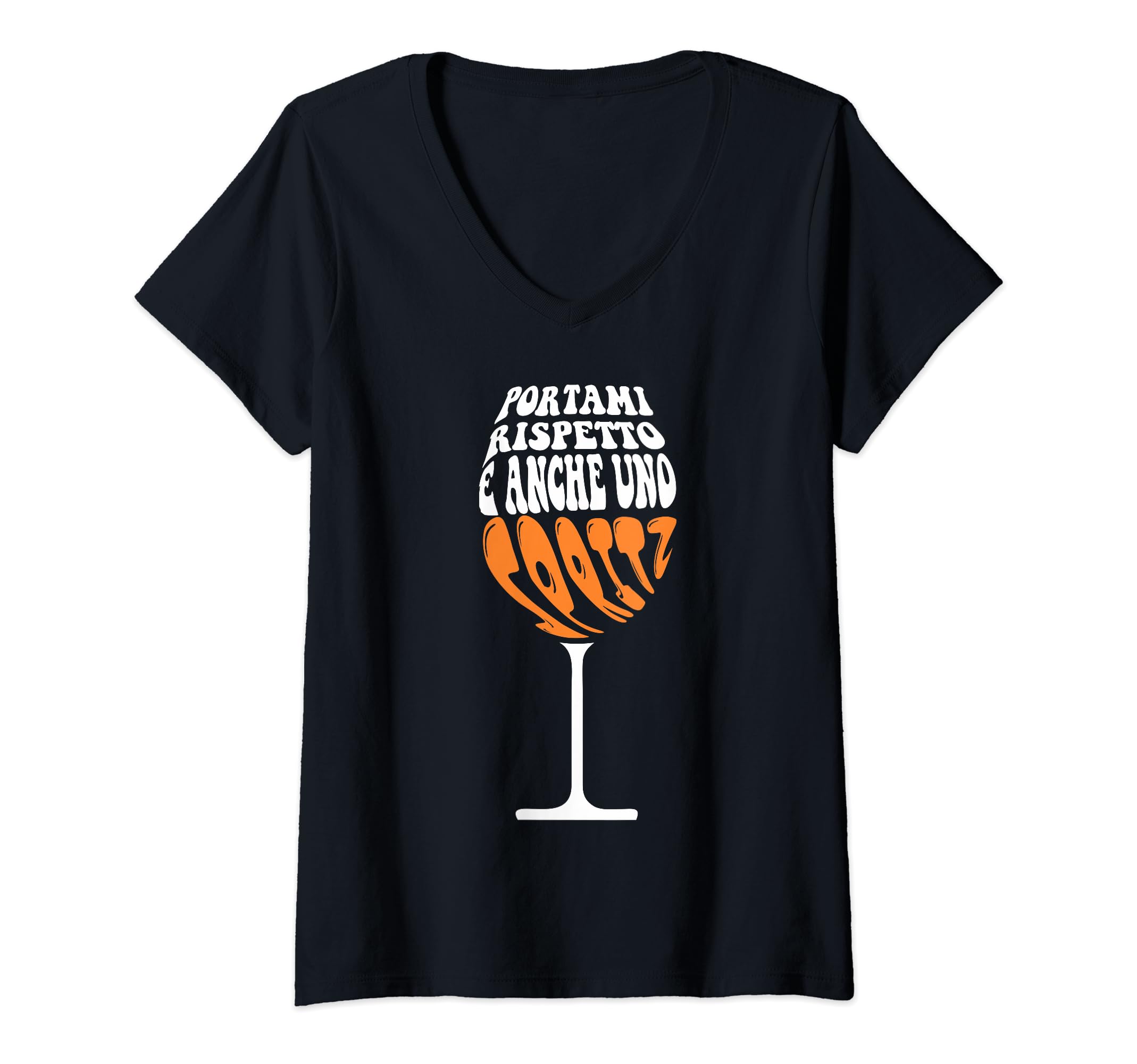 My Digital Print - T Shirt Donna Divertenti, Portami Rispetto e anche uno Spritz, Magliette Personalizzate in 100% Cotone, Regali Divertenti, Idee Regalo Maglietta Donna Manica Corta (Bianca M, Donna