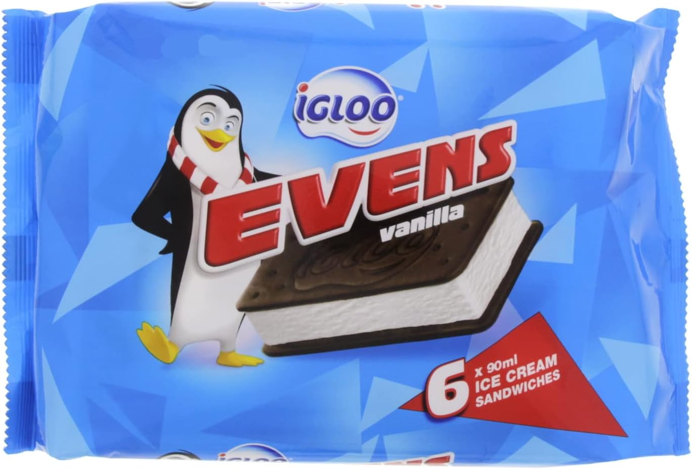 Igloo Evens Vanilla Sandwich 6 x 90ml