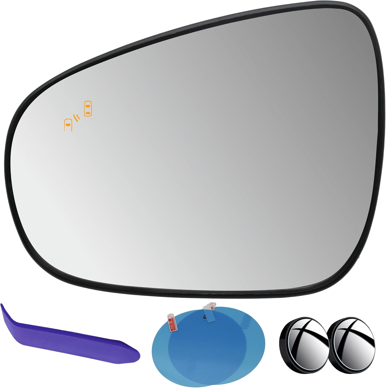 EAP Driver Side Mirror Glass Compatible with Lexus ES300h ES350 2013-2018, IS250 IS350 2015-2020, CT200h 2011-2017, GS350 2013-2020, LS460 2013-2017, RC350 2015-2019, Heated, Blind Spot