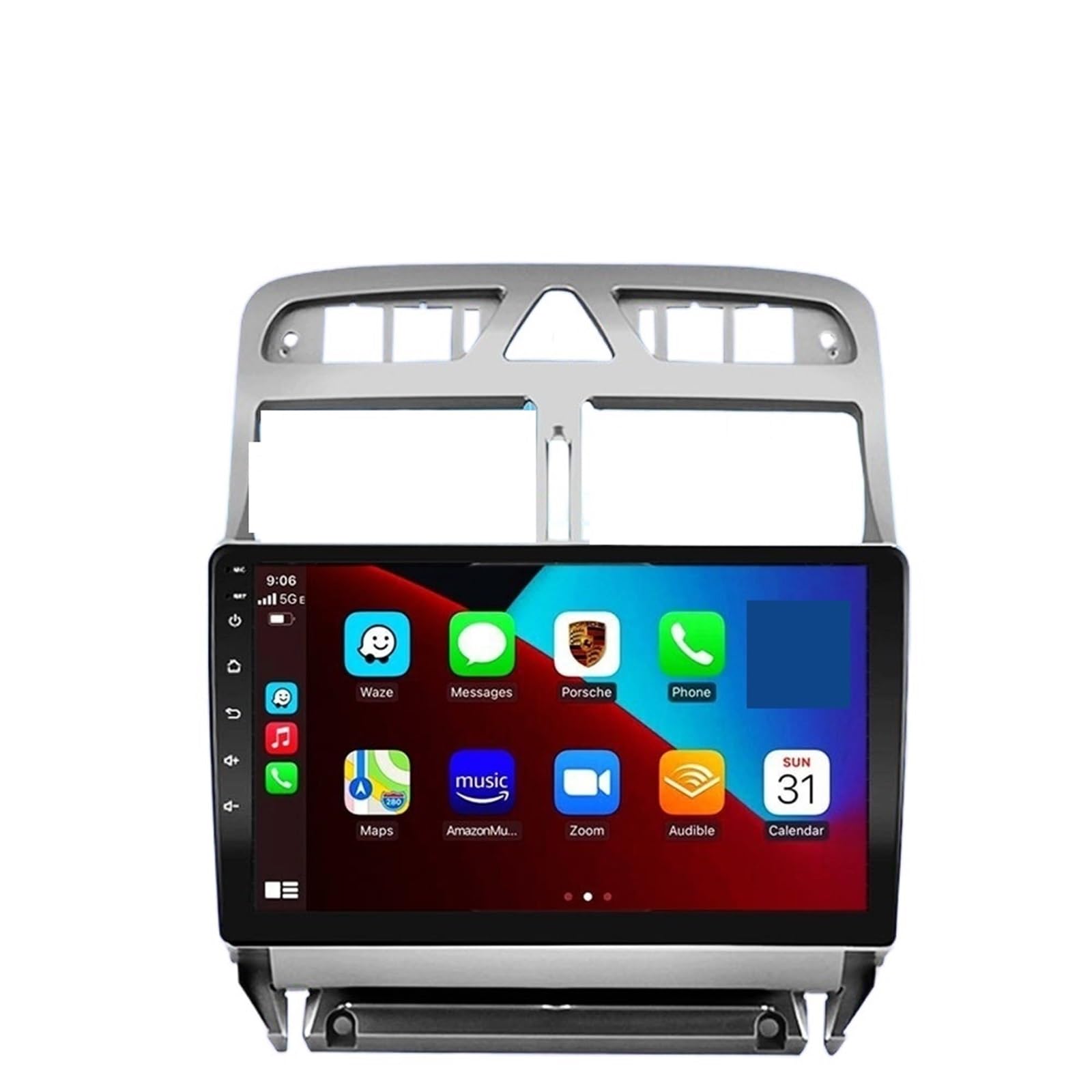 SAFWEL Car Radio Android Gps Navigation Player Fit For Peugeot 307 307CC 307SW 2004-2013 Multimedia Stereo WiFi Video 2din 2 DIN CarPlay (Size : 2G 32GB)