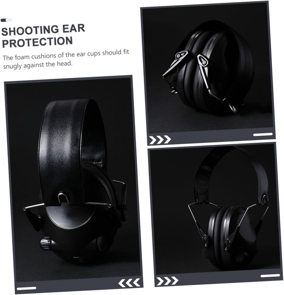 Electronic Noise Cancelling Ear Protection Earmuffs for Shooting Lightweight Soundproof Ear Muffs for Hunting Range Use Portable Comfortable Hearing Safety Gear