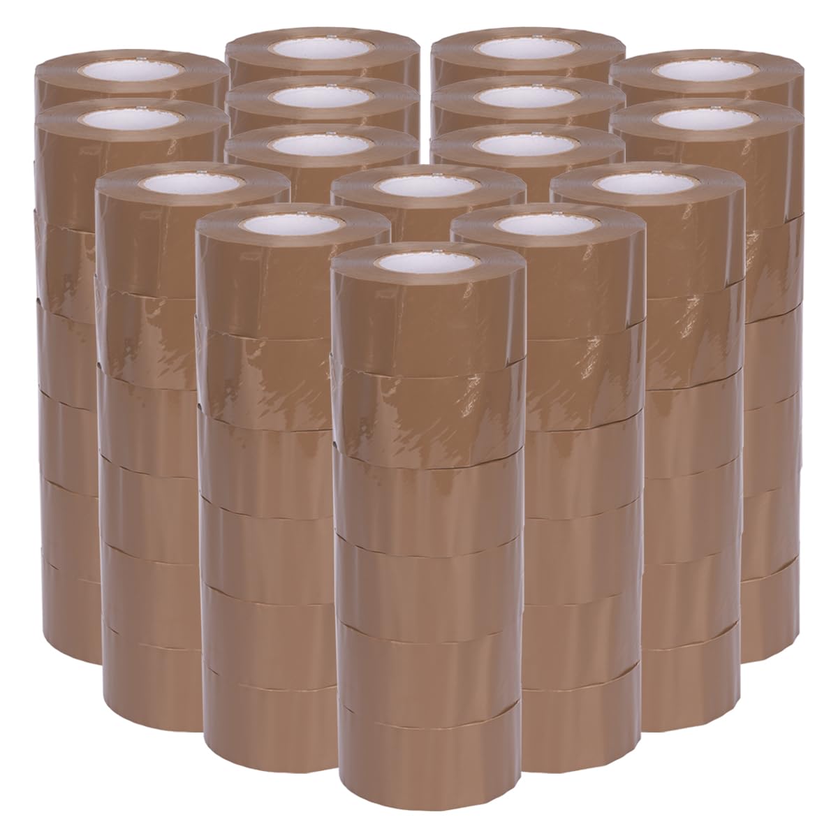 verpacking High Tack Packband PP Braun 48 mm x 150 m Paketklebeband Verpackungsklebeband Verschlussband (96 Rollen)