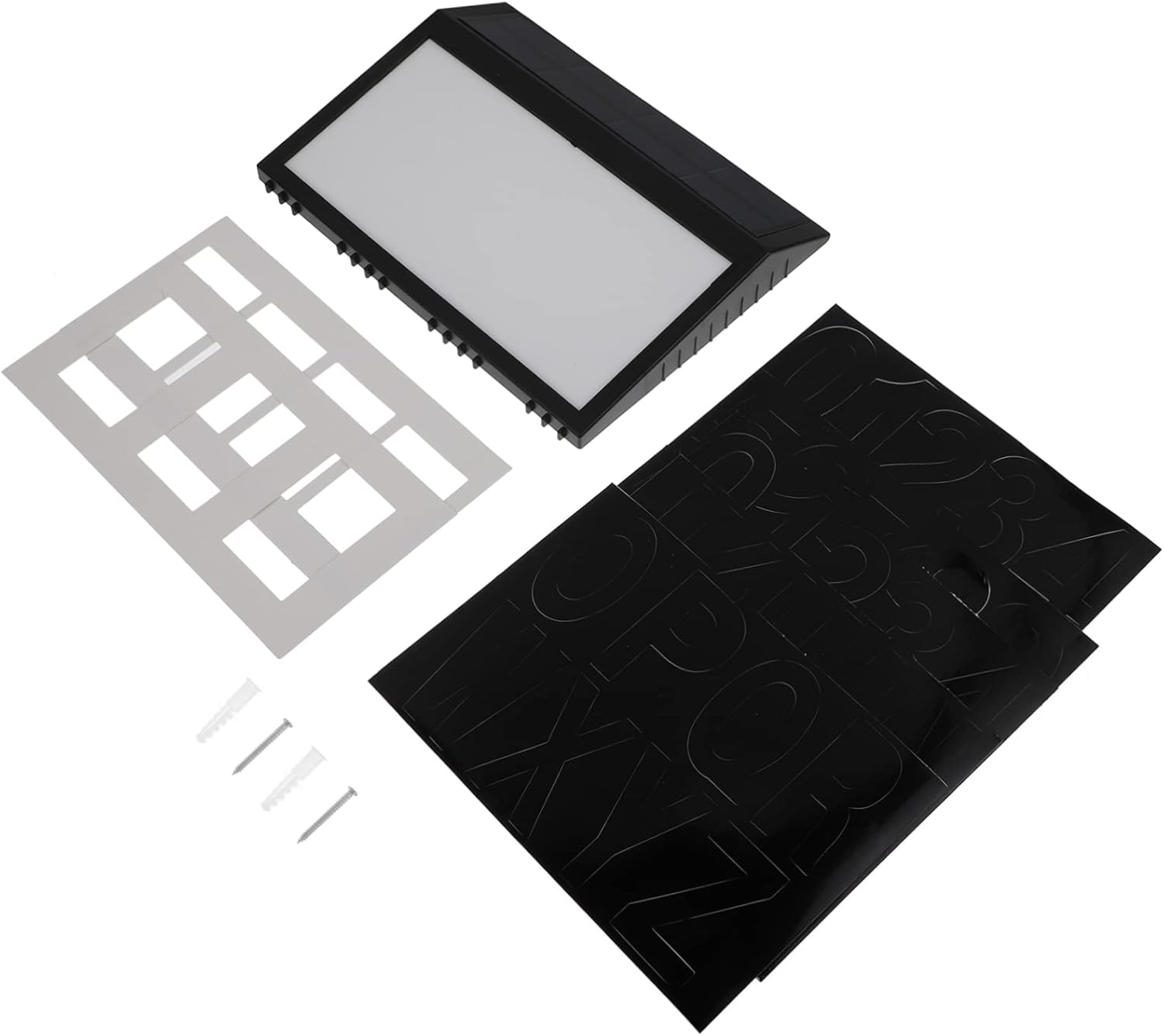 Solar-powered Led Deck Lights Weatherproof Solar House Number Lamp Easy Install Outdoor Address Number Sign