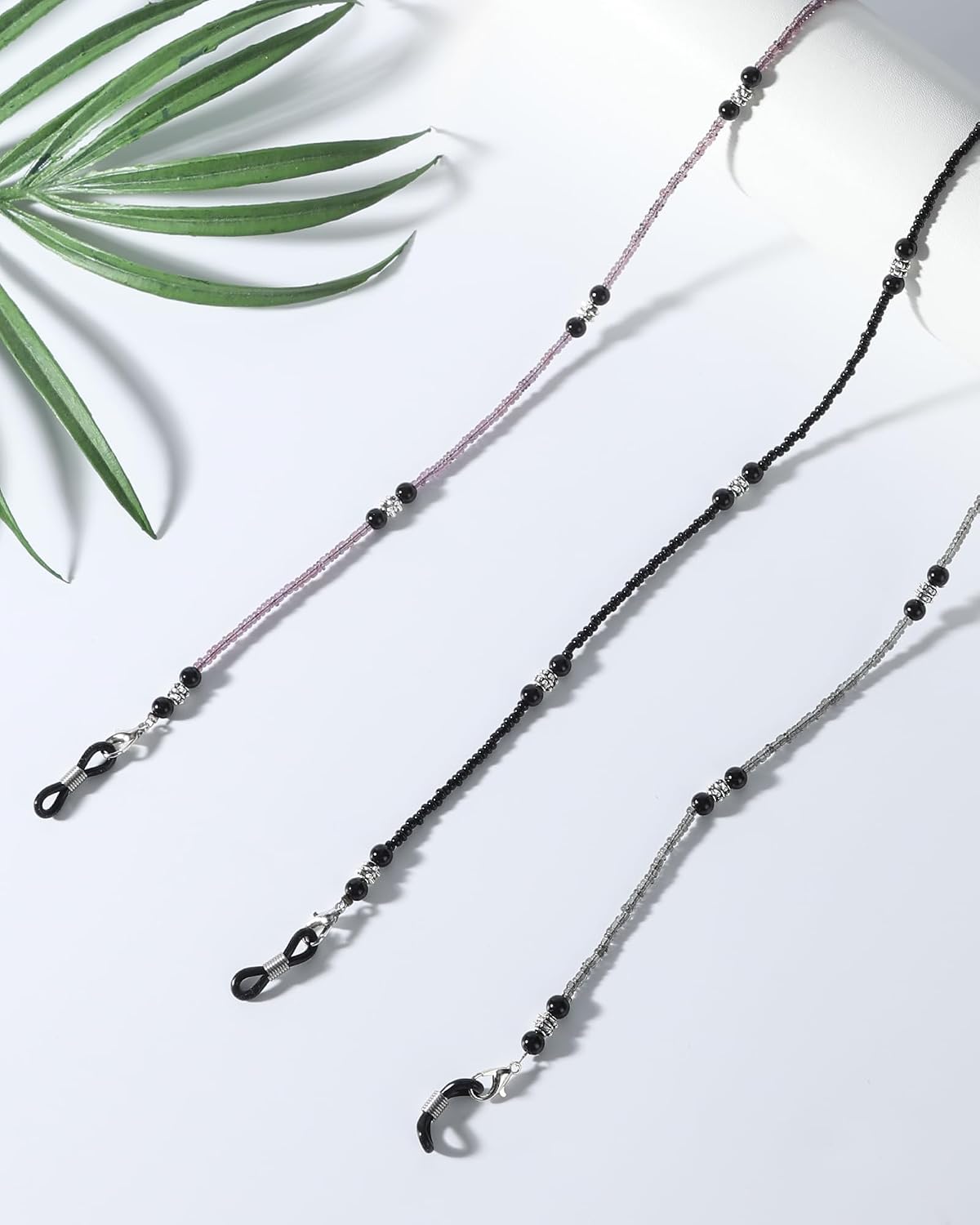 Beaded Eyeglass Chains for Women, Stylish Glasses Necklace Sunglasses Strap Holders Around Neck Glasses Lanyard