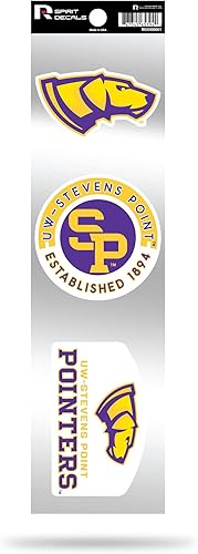 Vista 144 de Rico Industries NCAA - Juego de calcomanías retro de 3 piezas