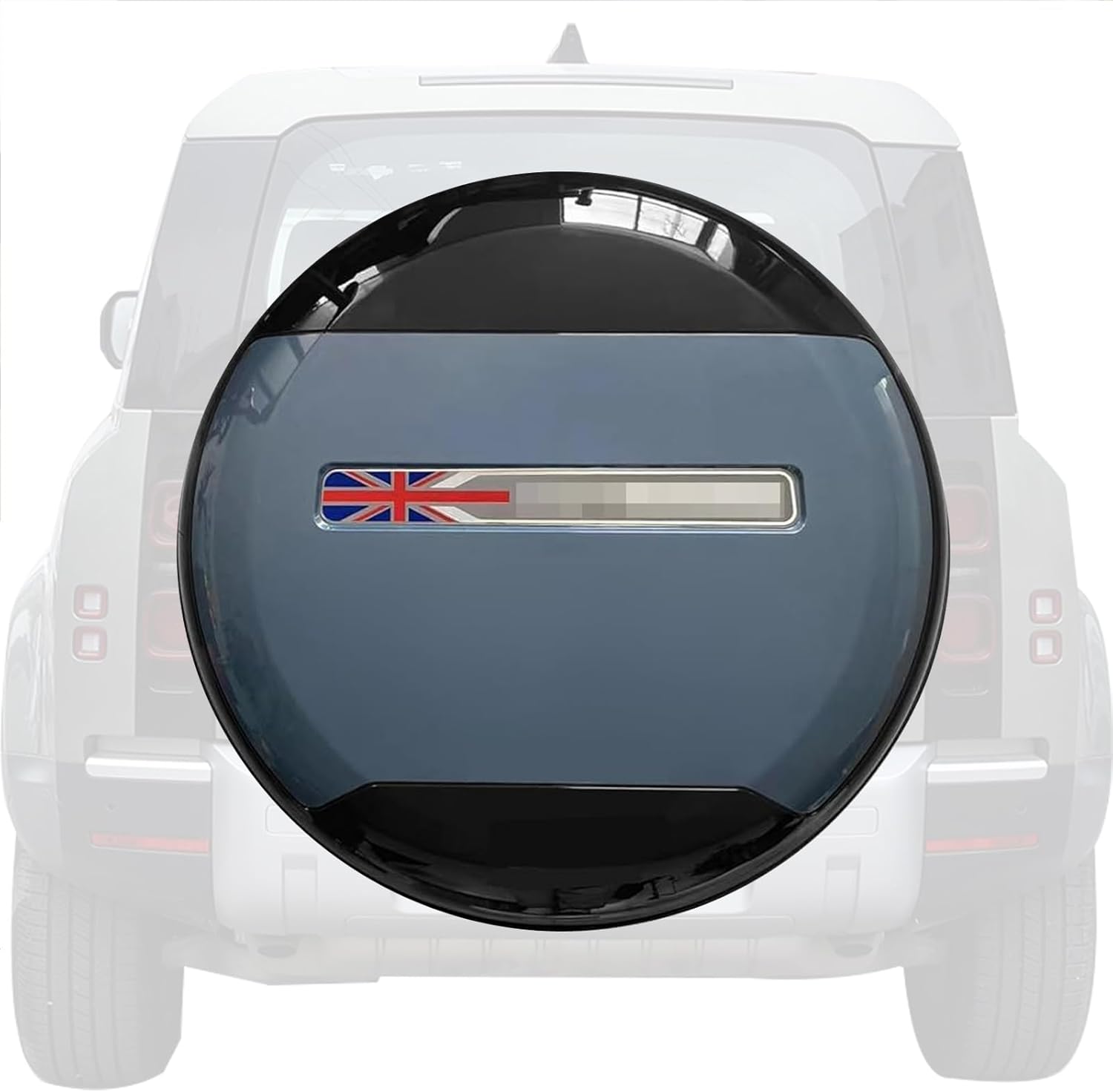 Spare Tire Cover Tyre Wheel Cover Protector Plastic Tasman Blue Fits for Defender 90 110 130 2 Door 4 Door 5 Door 2020 2021 2022 2023 2024 (Tasman Blue-4)
