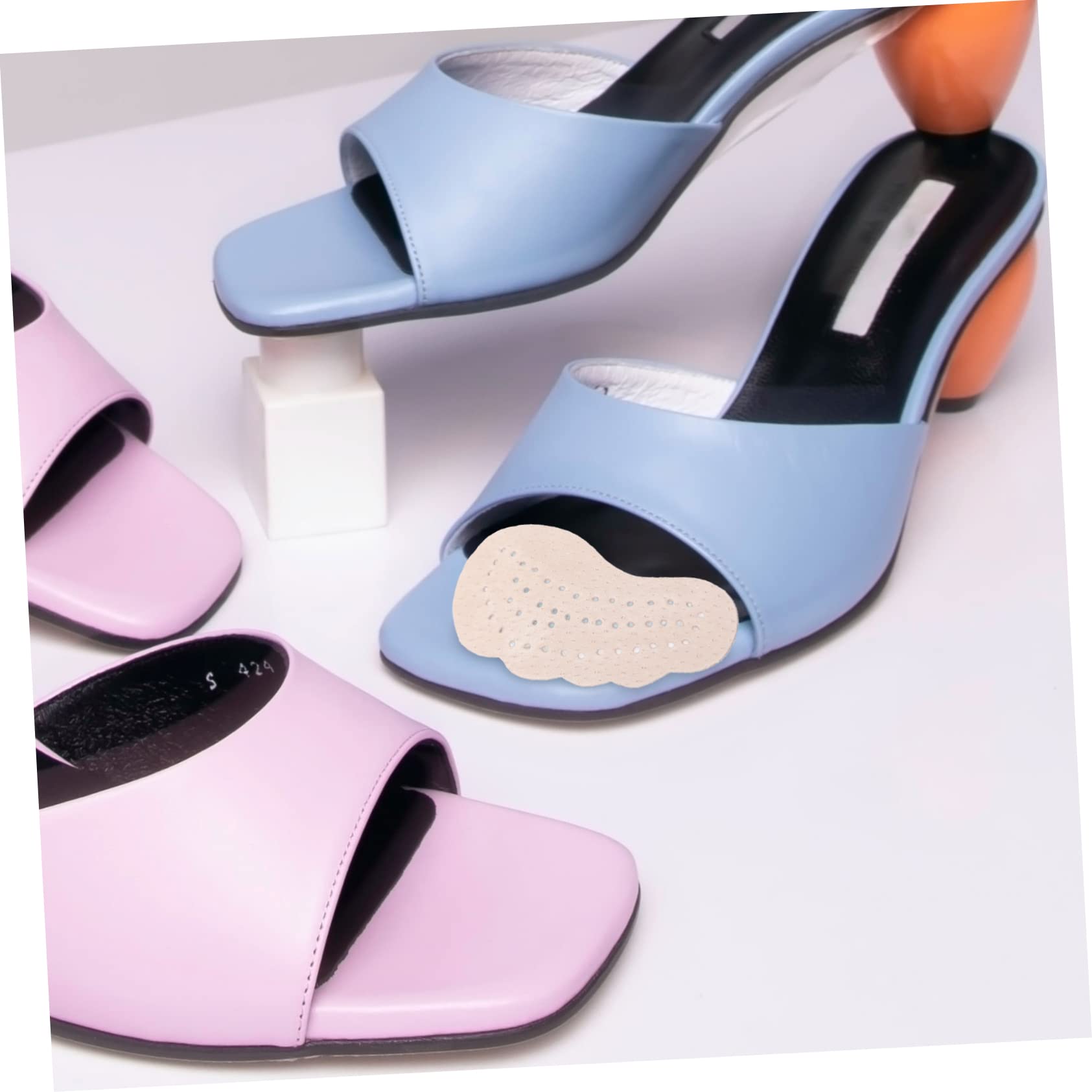 GLEAVI 25paare Einlegesohlen Für High Heels Fersenkissen Und Vorderfußpolster Und Selbstklebend Für Sommer Atmungsaktiv Und Druckentlastend