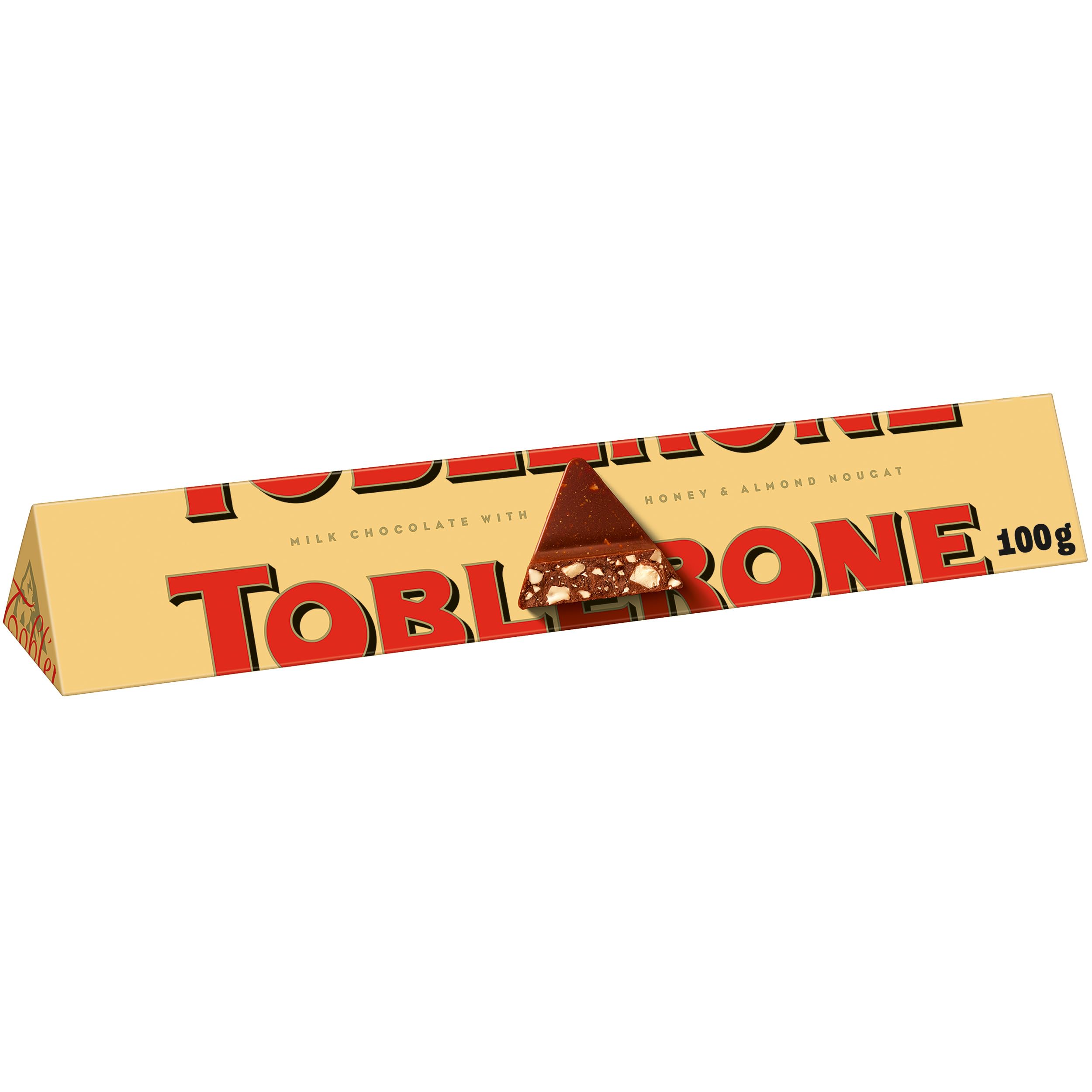 Toblerone Vollmilchschokolade mit Honig & Mandelnougat, 20 x 100 g