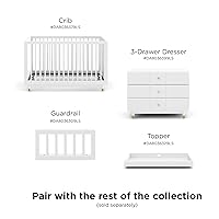 Vista 8 de Little Seeds Riel de aviario para niños pequeños con husillos, color blanco