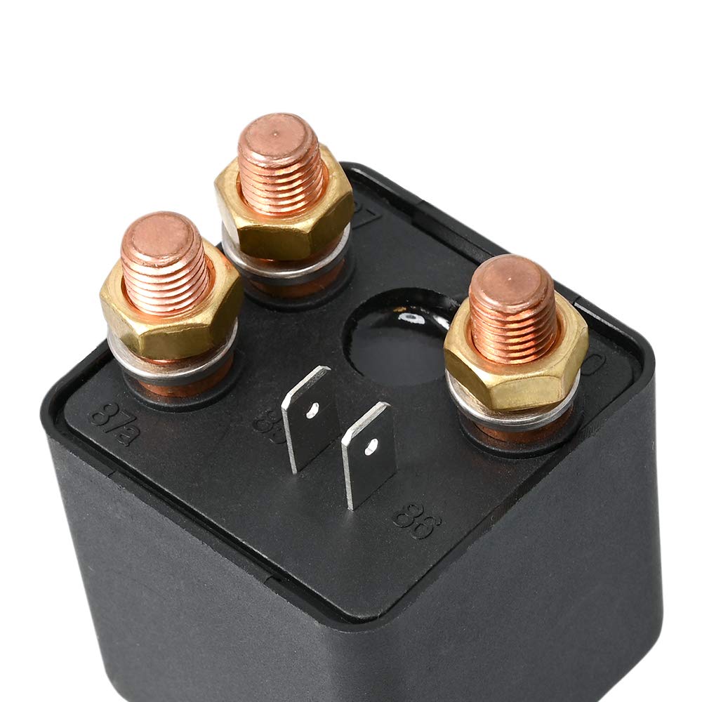 EHDIS Przekaźnik 5 Pin 12V 250A, Wielofunkcyjny przełącznik akumulatorowy Kfz-Starter do samochodu