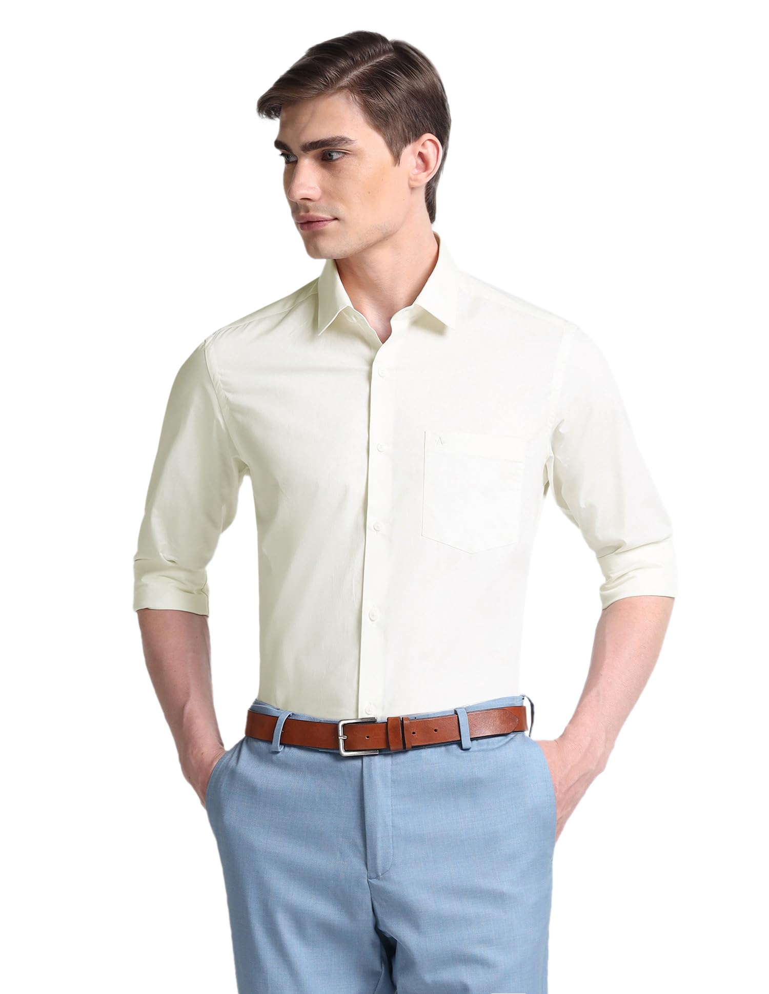 arrow Men's Solid Slim Fit Shirt-picture-31