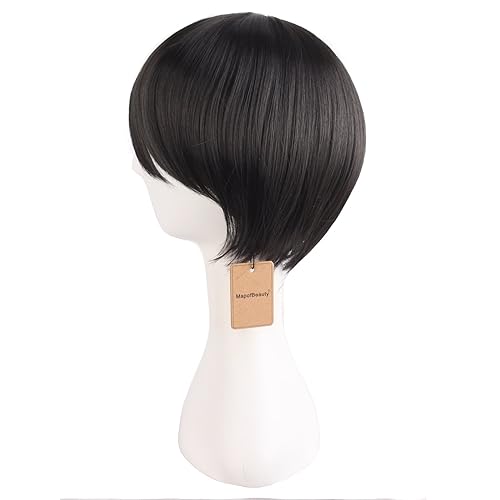 Miniatura 7 de MapofBeauty Pelucas de pelo lacio de doble cola de 197in negro