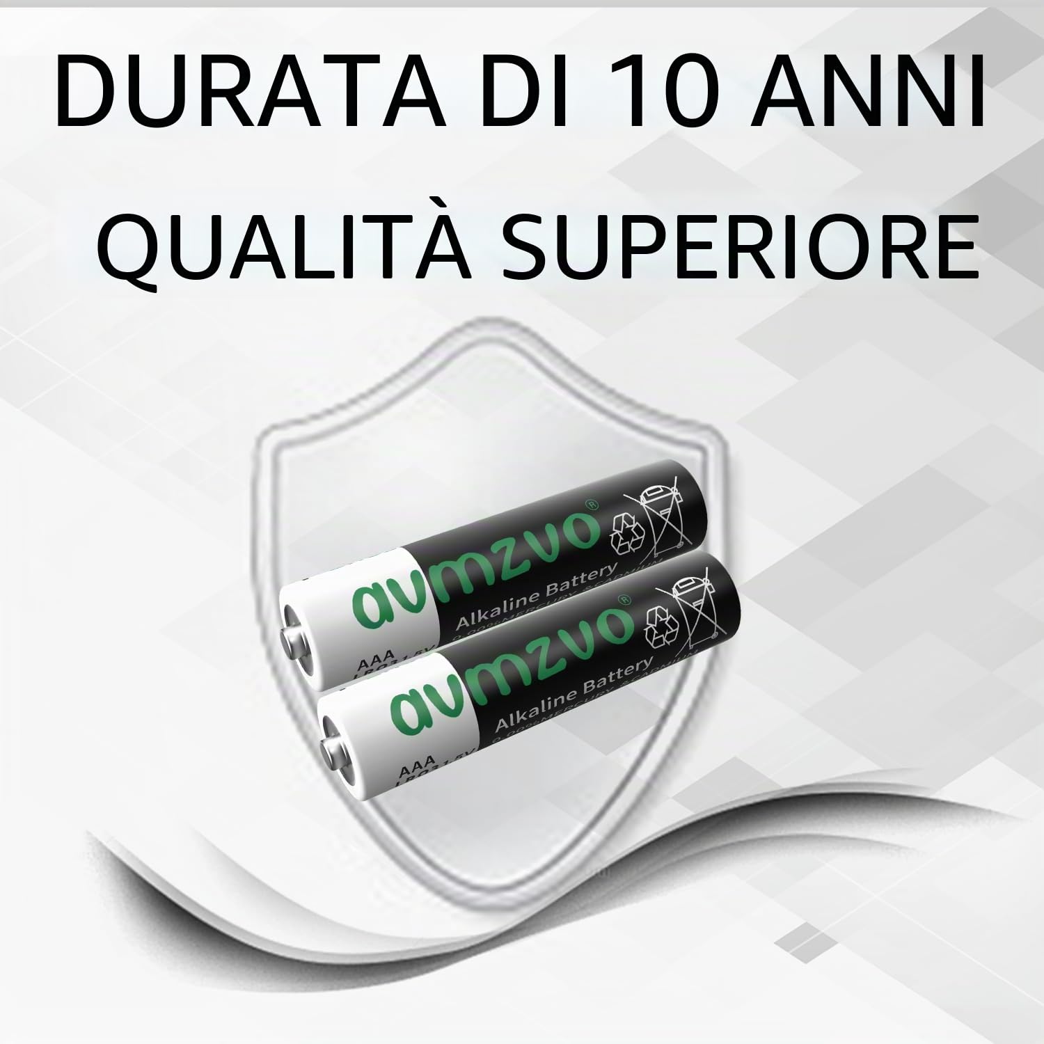 batterie AAA 400 pezzi, LR03 1,5V Batteria alcalina a lunga durata, Potente, Può essere utilizzata per giocattoli, sveglie e altri dispositivi elettronici【10 anni di garanzia】
