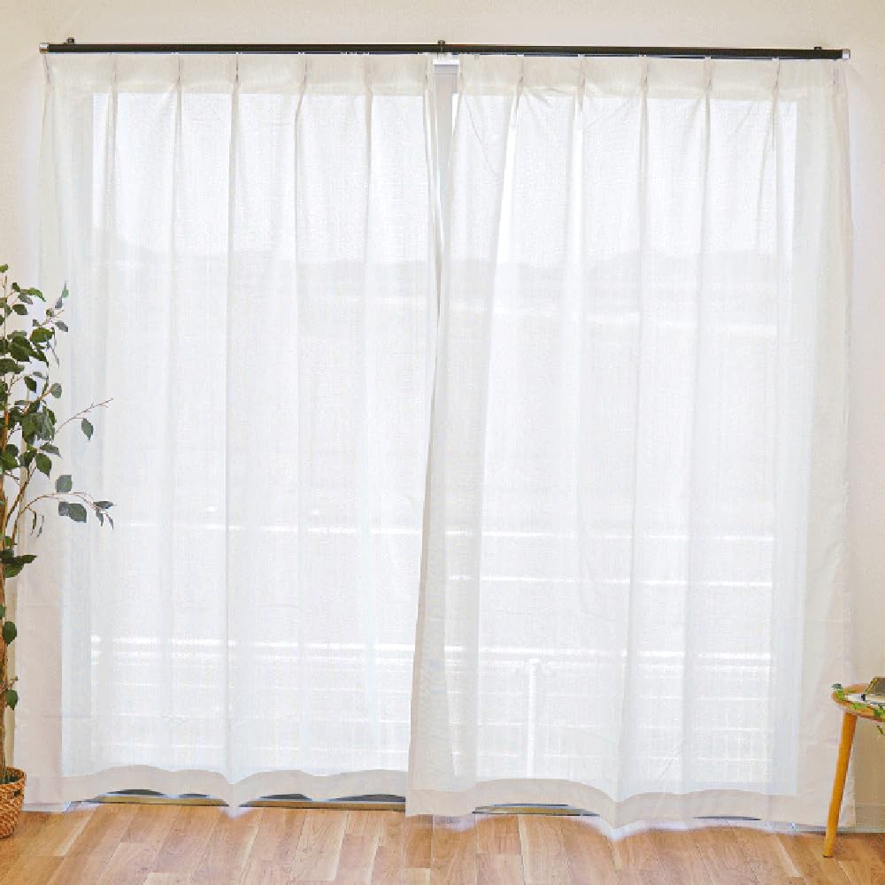 Amazon｜カーテン レースカーテン 幅100×丈198cm 2枚組み JAC4044