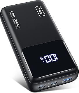 INIU Power Bank, 25000mAh/65W USB C Laptop Portable Charger, PD QC Fast Charging 3-Output External Battery Pack for Laptop MacBook Dell XPS iPad Tablet iPhone 14 13 12 Pro Max Samsung S21 Google, etc