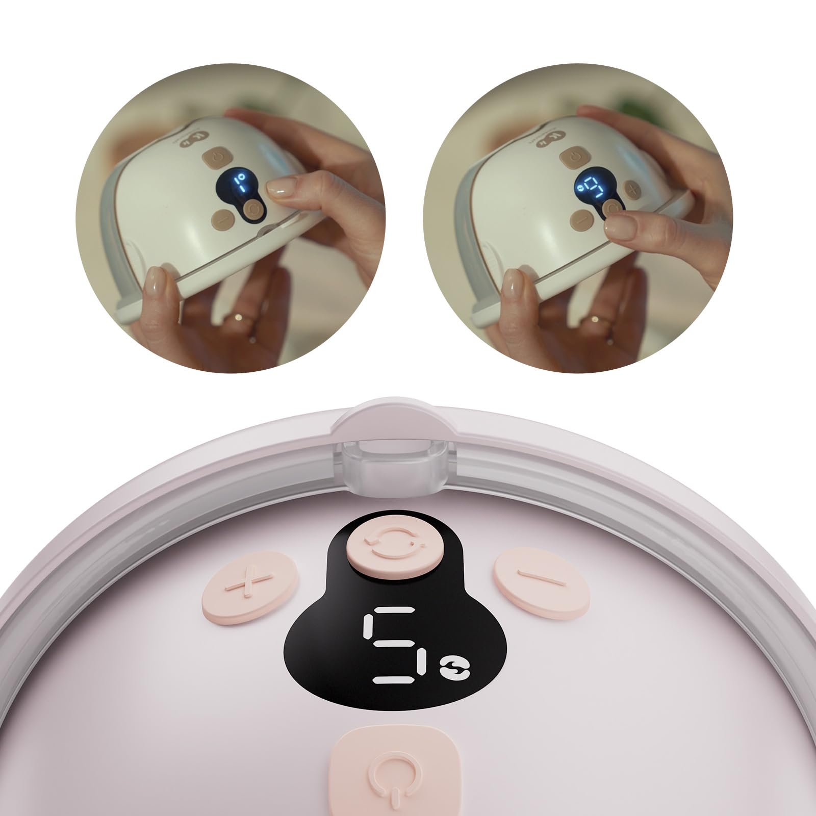 Kinderkraft MAMAFLOW DOUBLE extractor de leche eléctrico, 2 copas, 4 modos, 9 niveles, 180 min, USB-C, 320 ml, Rosa
